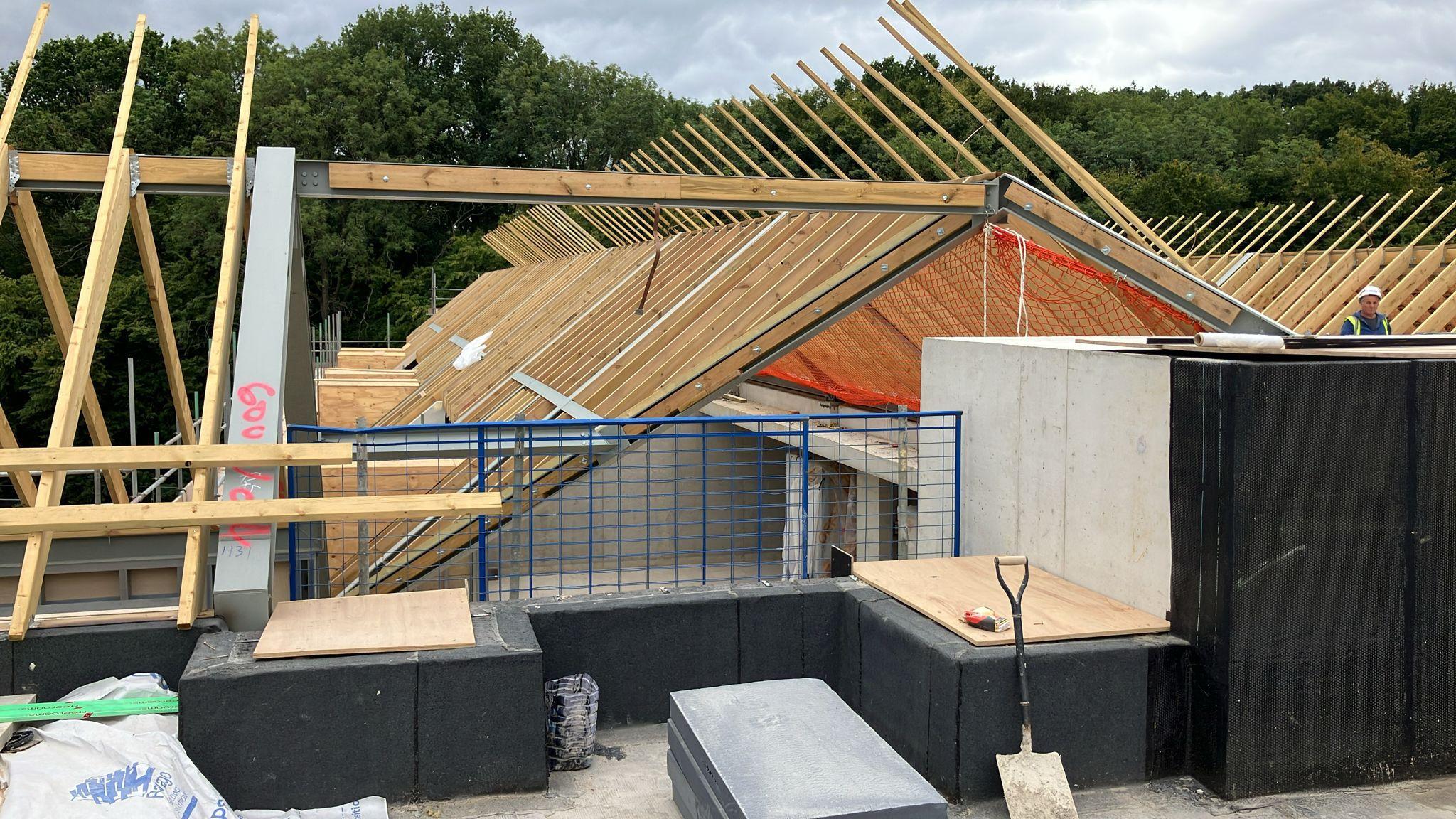 New roof installation by professional roofers